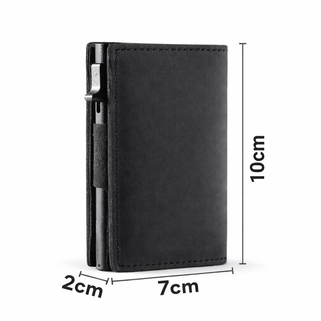 Cavaro™ – Luxe leren wallet zonder dikke broekzak
