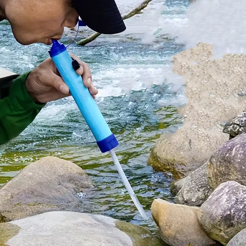 AquaGuard™ — Ultralichte 0.01 Micron Waterfilter-Stro voor Outdoor & Reizen