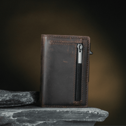 Cavaro™ – Luxe leren wallet zonder dikke broekzak