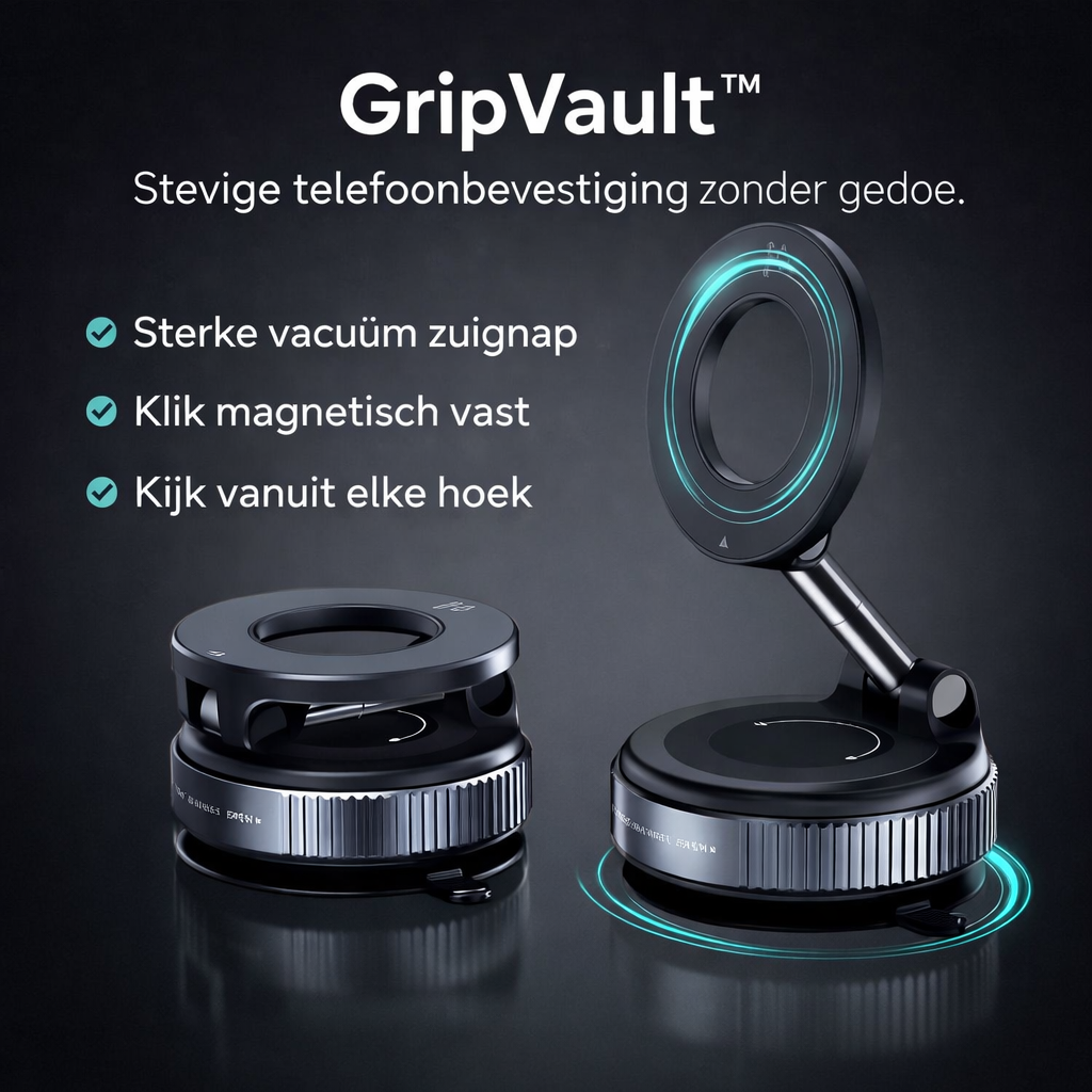 GripVault™ – Stevige telefoonbevestiging zonder gedoe